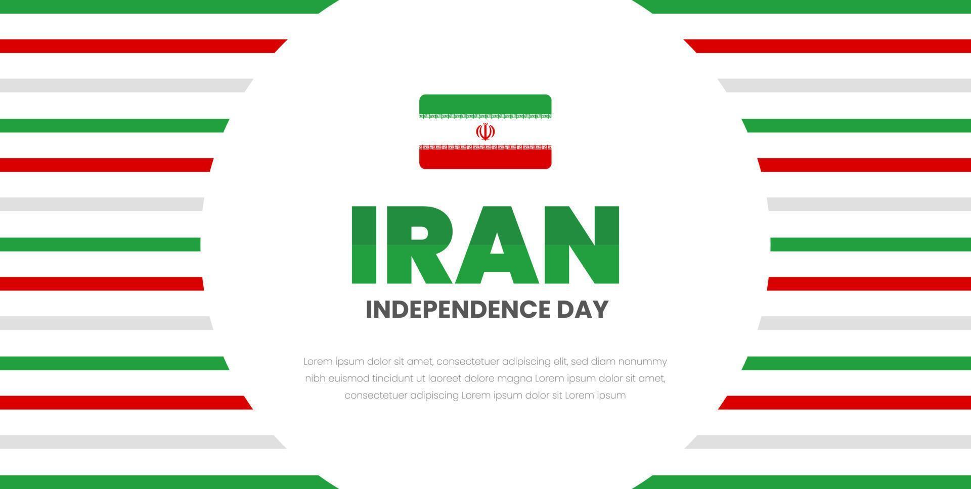 Happy Iran Independence Day Background. Islamic Republic Day 11 February Celebration Vector Design Illustration. Template for Poster, Banner, Advertising, Greeting Card, banner, Print Design Element.