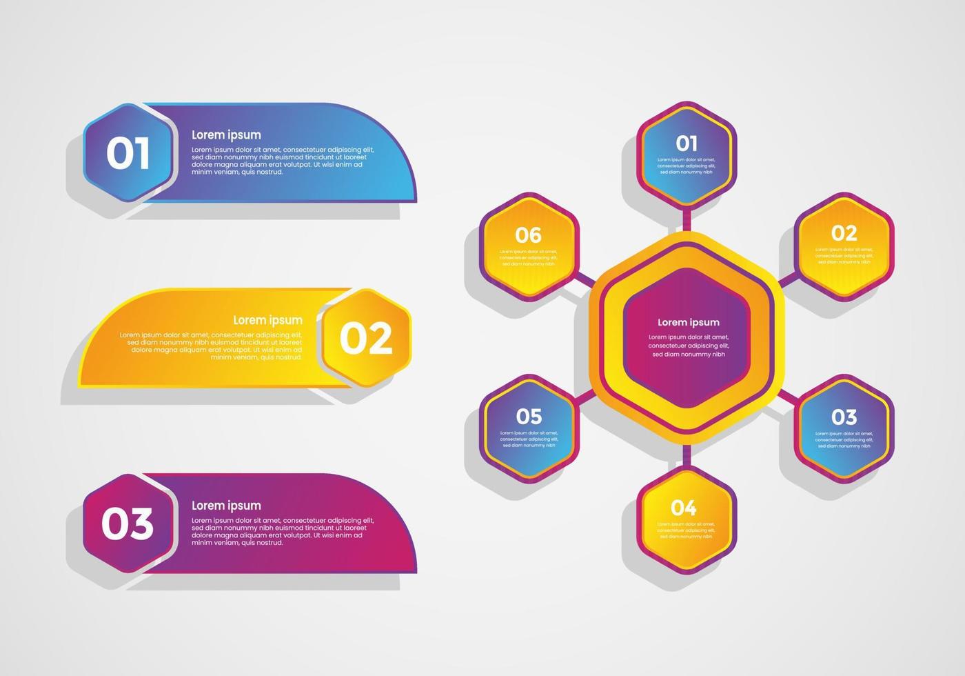 plantillas de negocios vectoriales. concepto creativo para infografía. eps10. vector