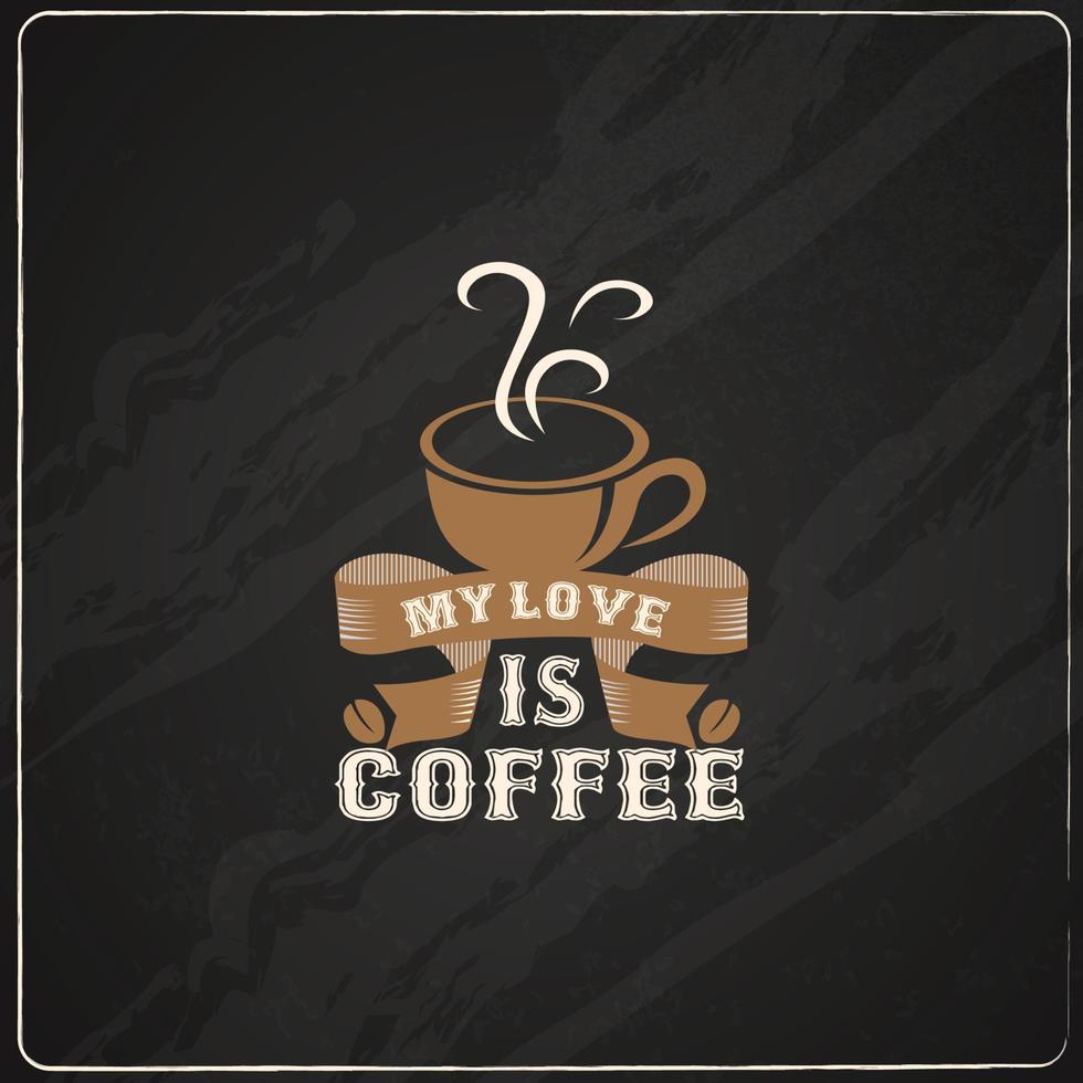 coffee is  typography t-shirt design vector
