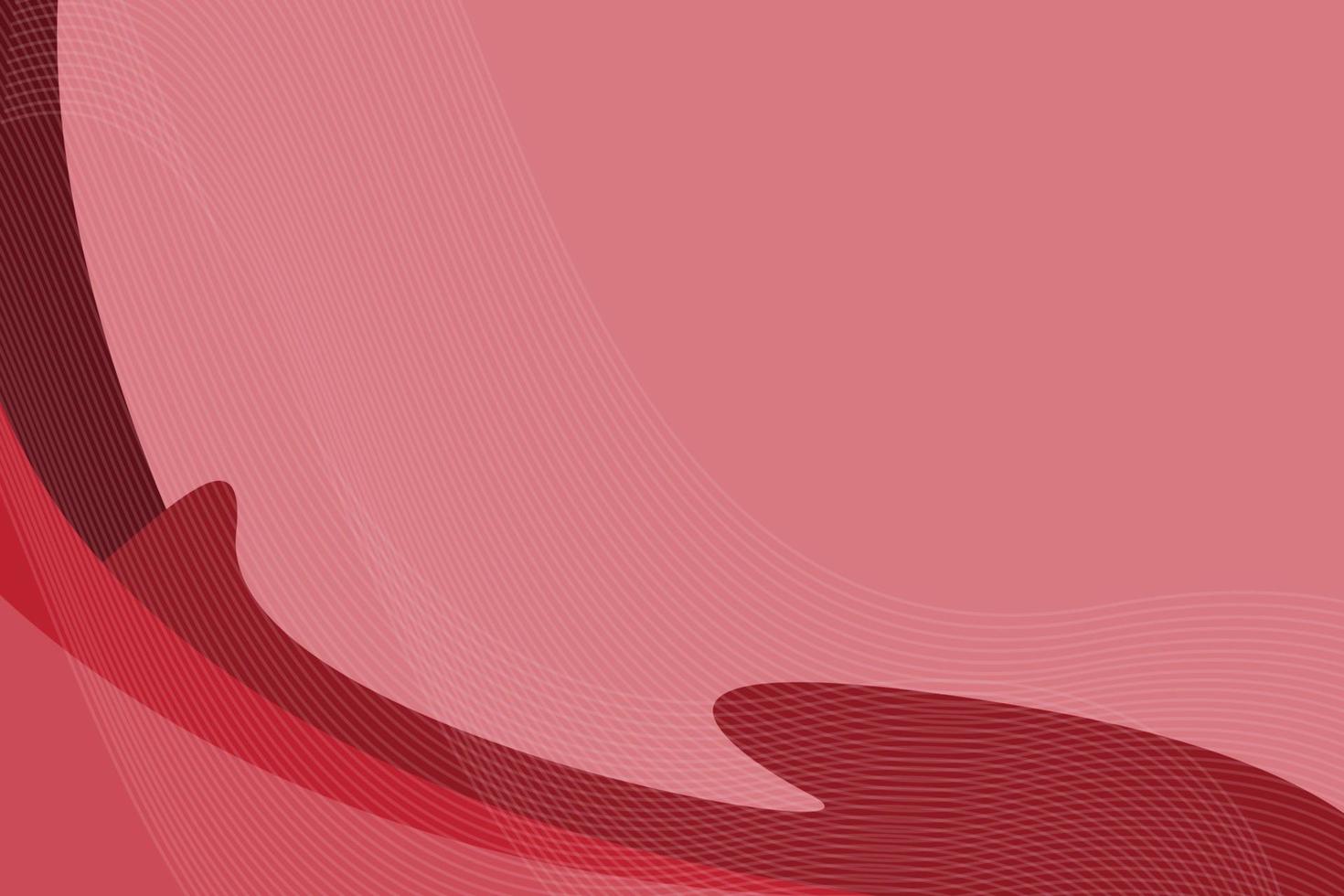 wavy red gradient abstract background vector