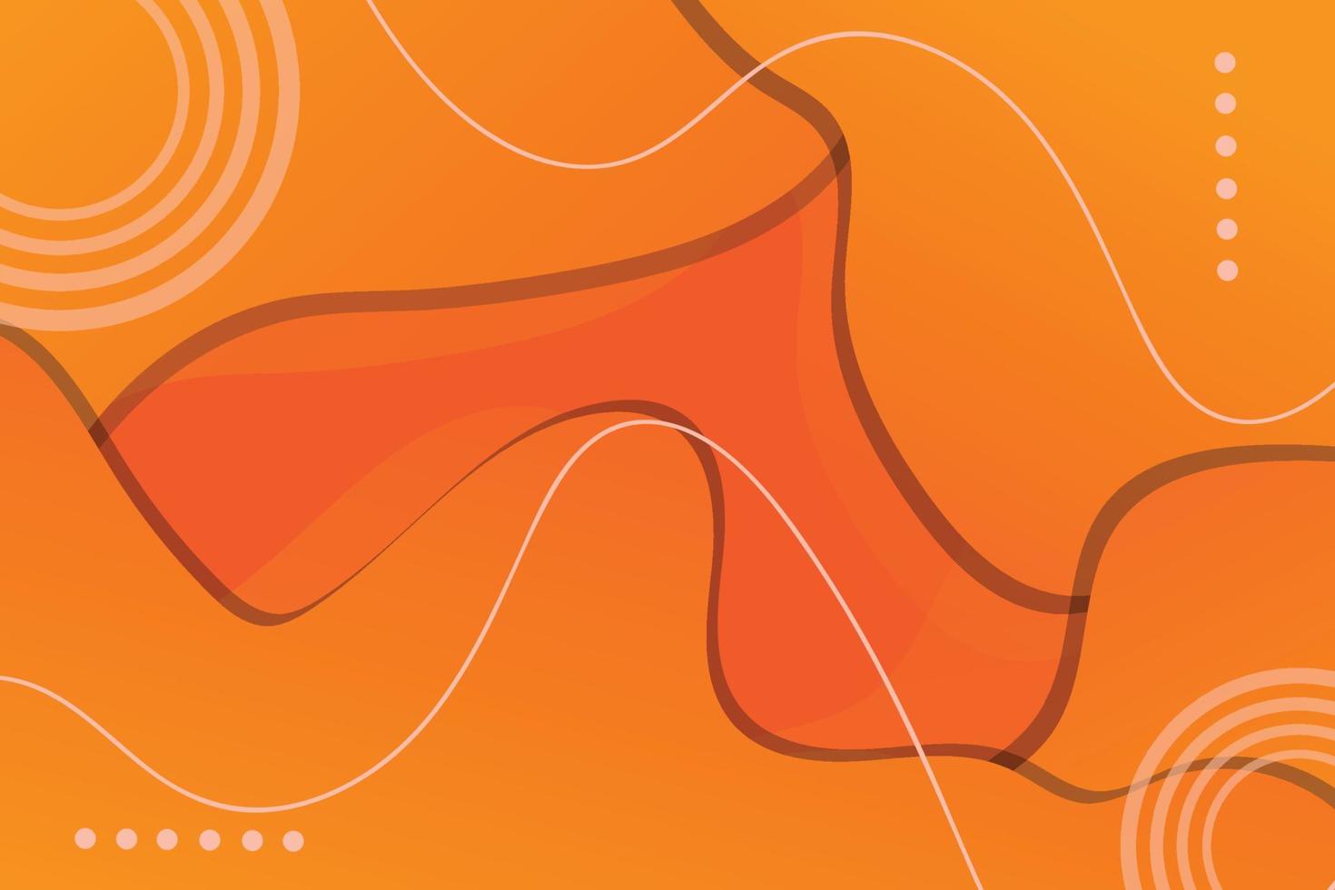 abstract background with orange gradient colors and wavy lines vector