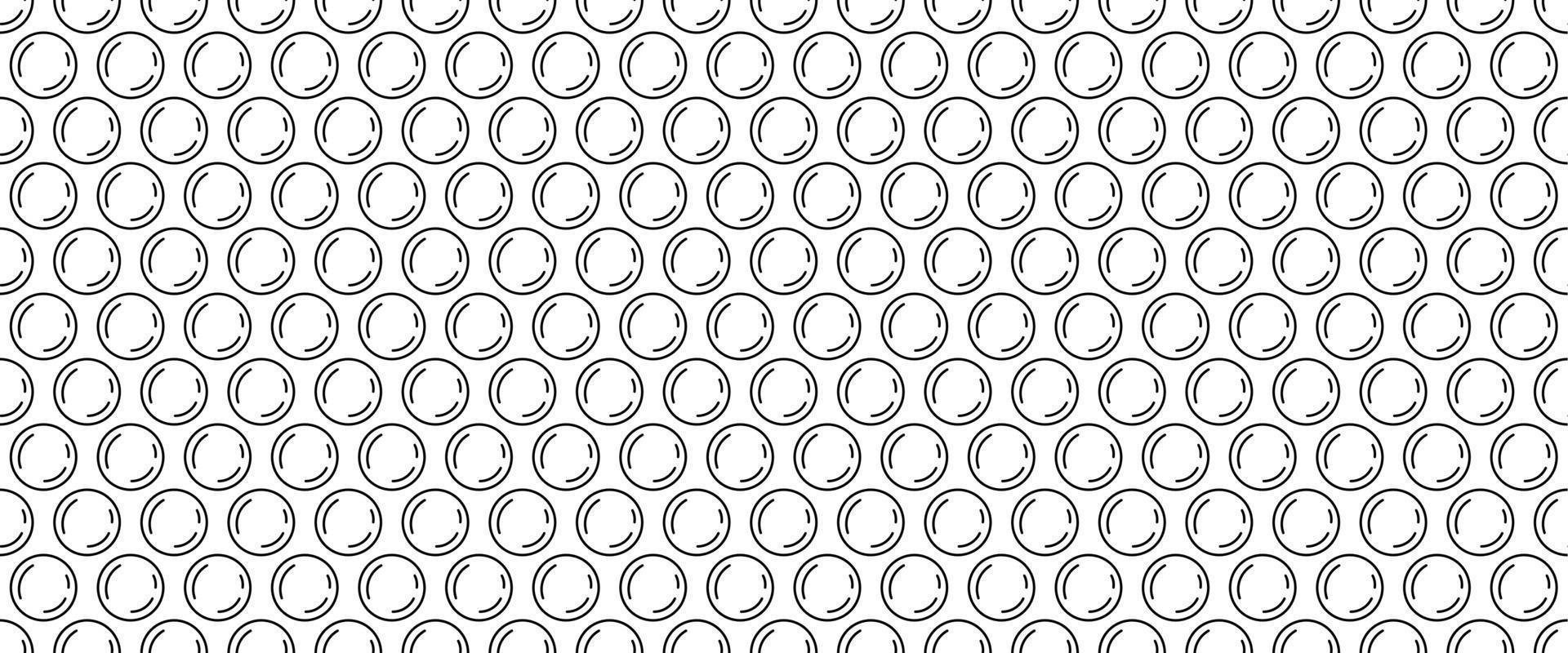outline bubble wrap seamless pattern vector