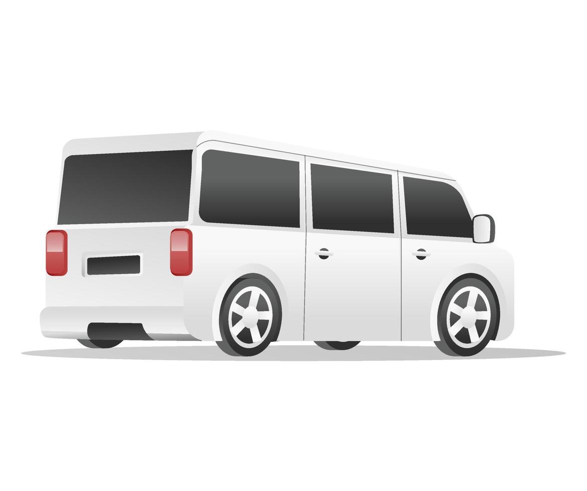 Flat isometric concept 3d illustration car suitable for big family vector