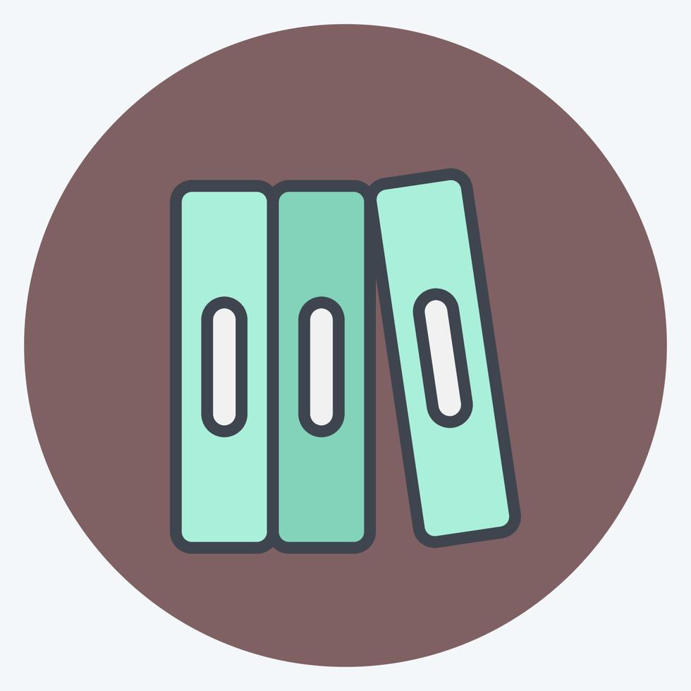 Icon Self Study. related to Education symbol. color mate style. simple design editable. simple illustration vector