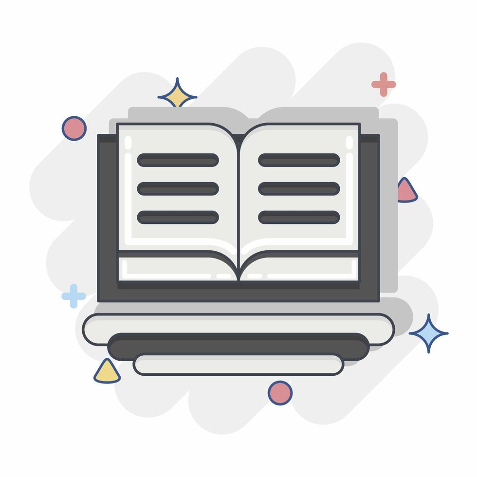 Icon Education For All. related to Education symbol. Comic Style. simple design editable. simple illustration vector