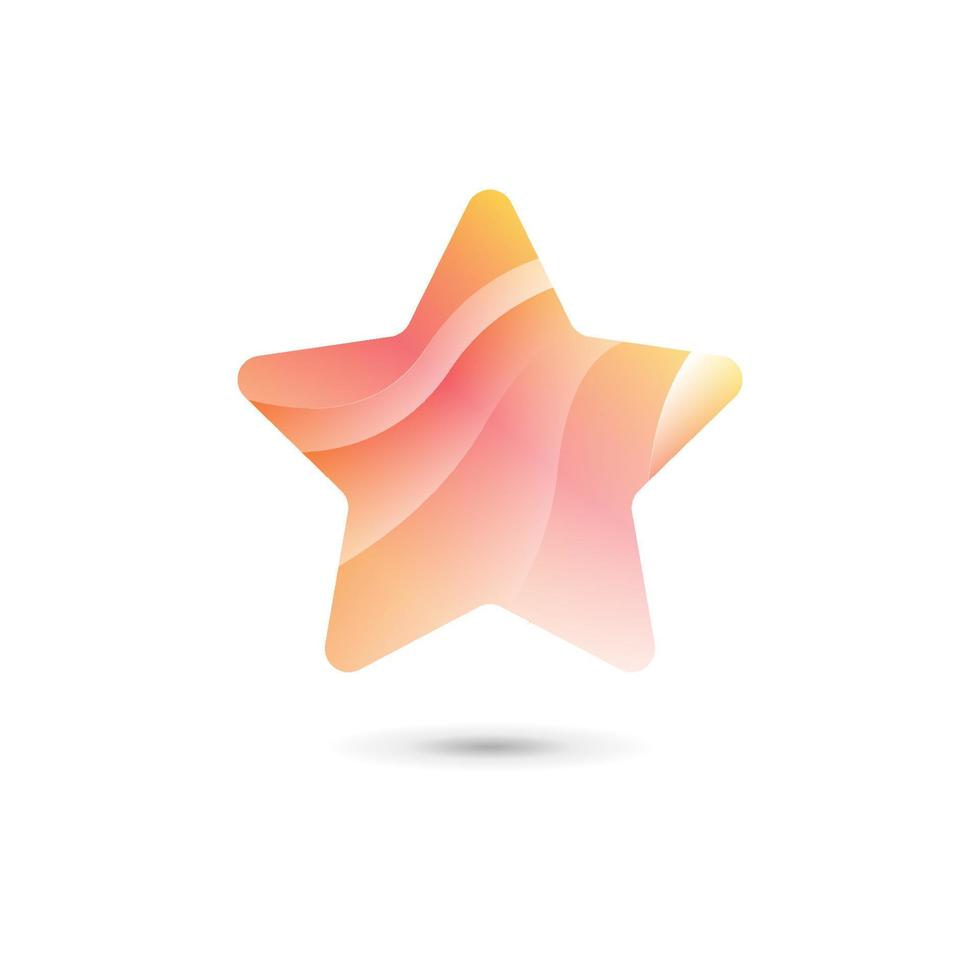 star vector design isolated white background