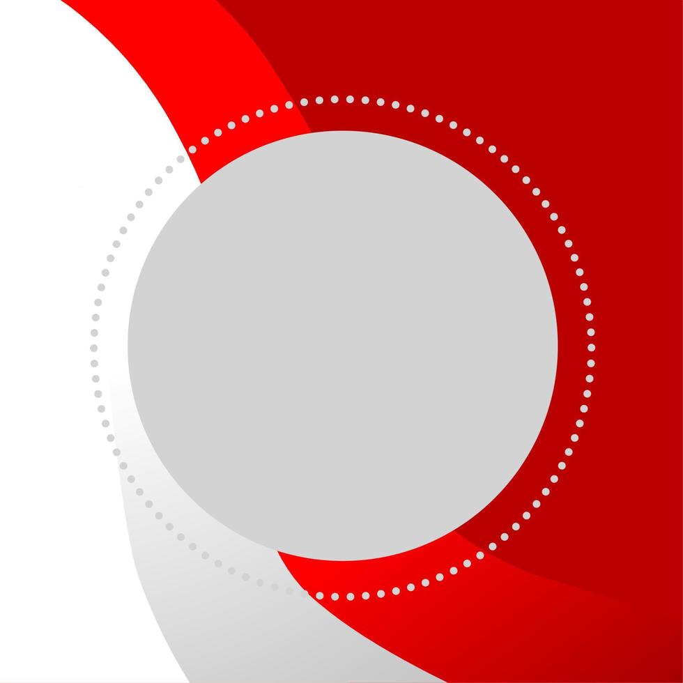 red and white post template for Indonesian independence day vector