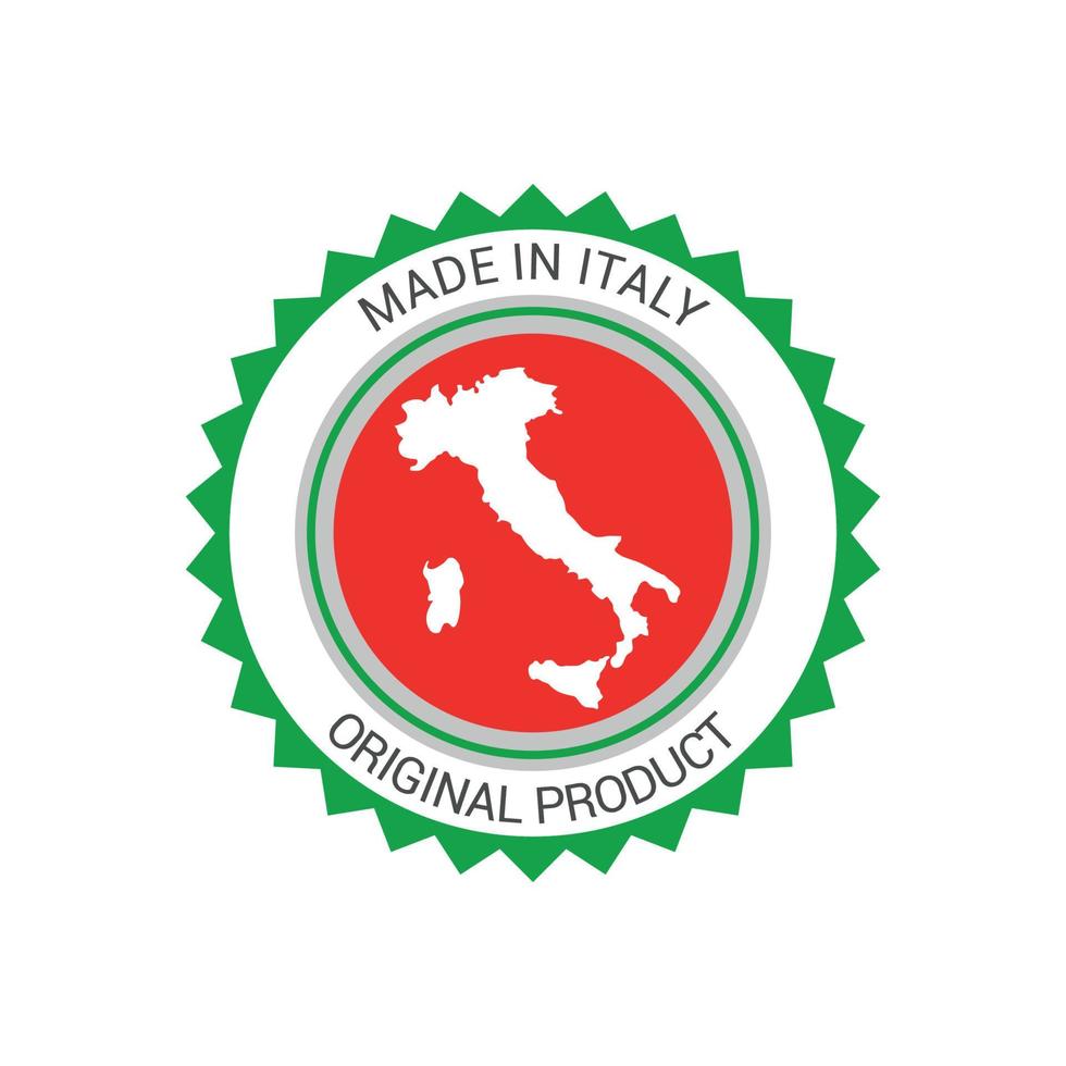 Label of Made in Italy vector