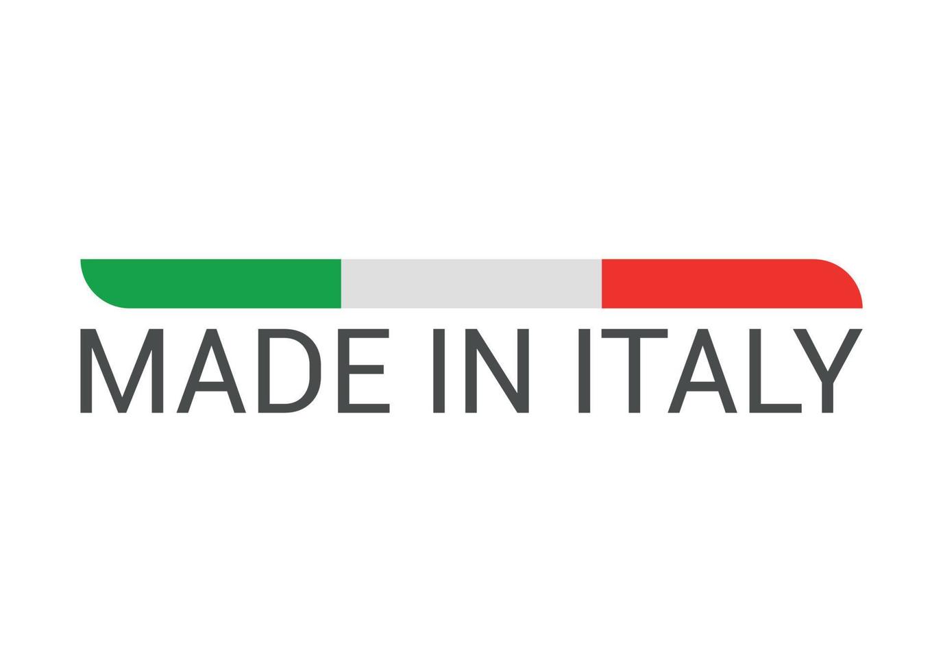 Label of Made in Italy vector