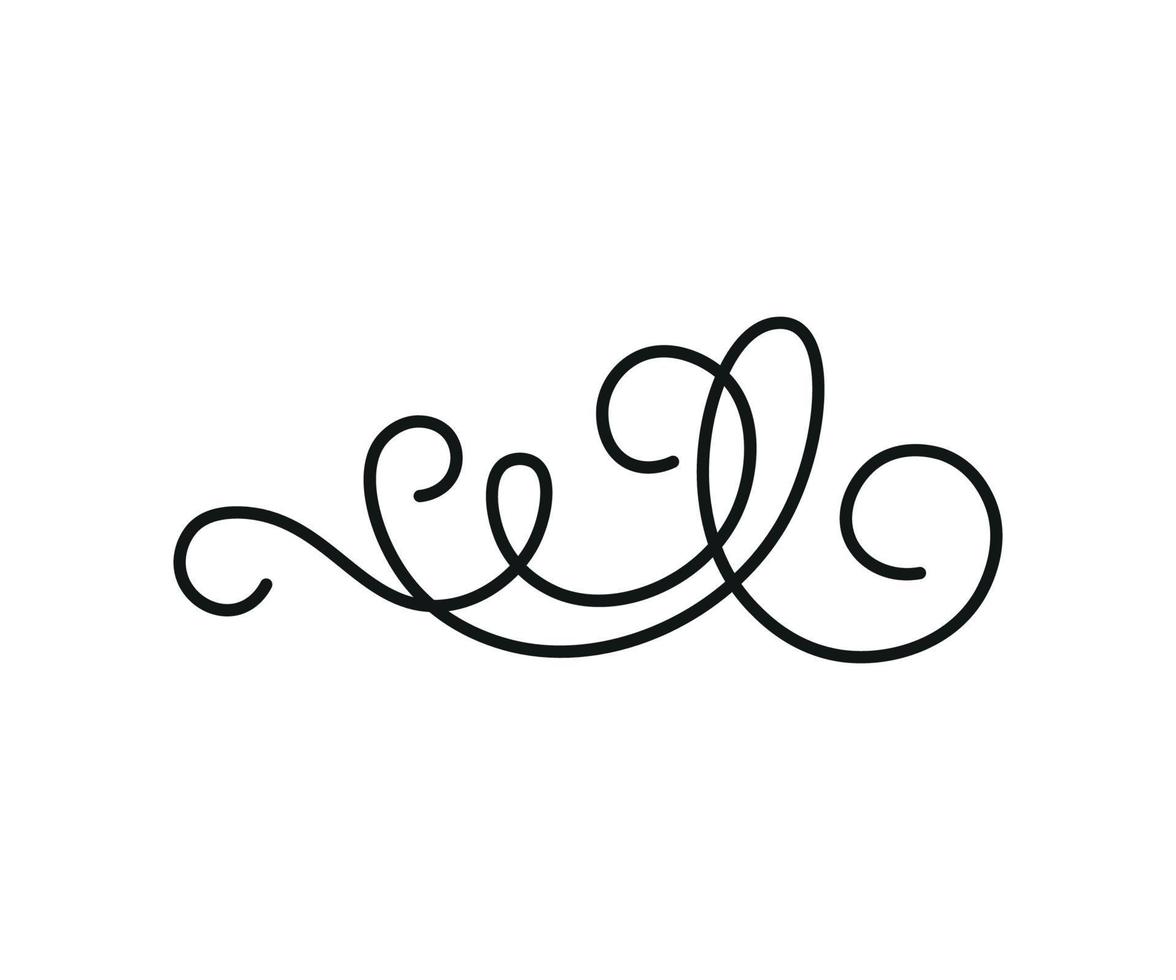 Vector illustration of Linear Squiggle