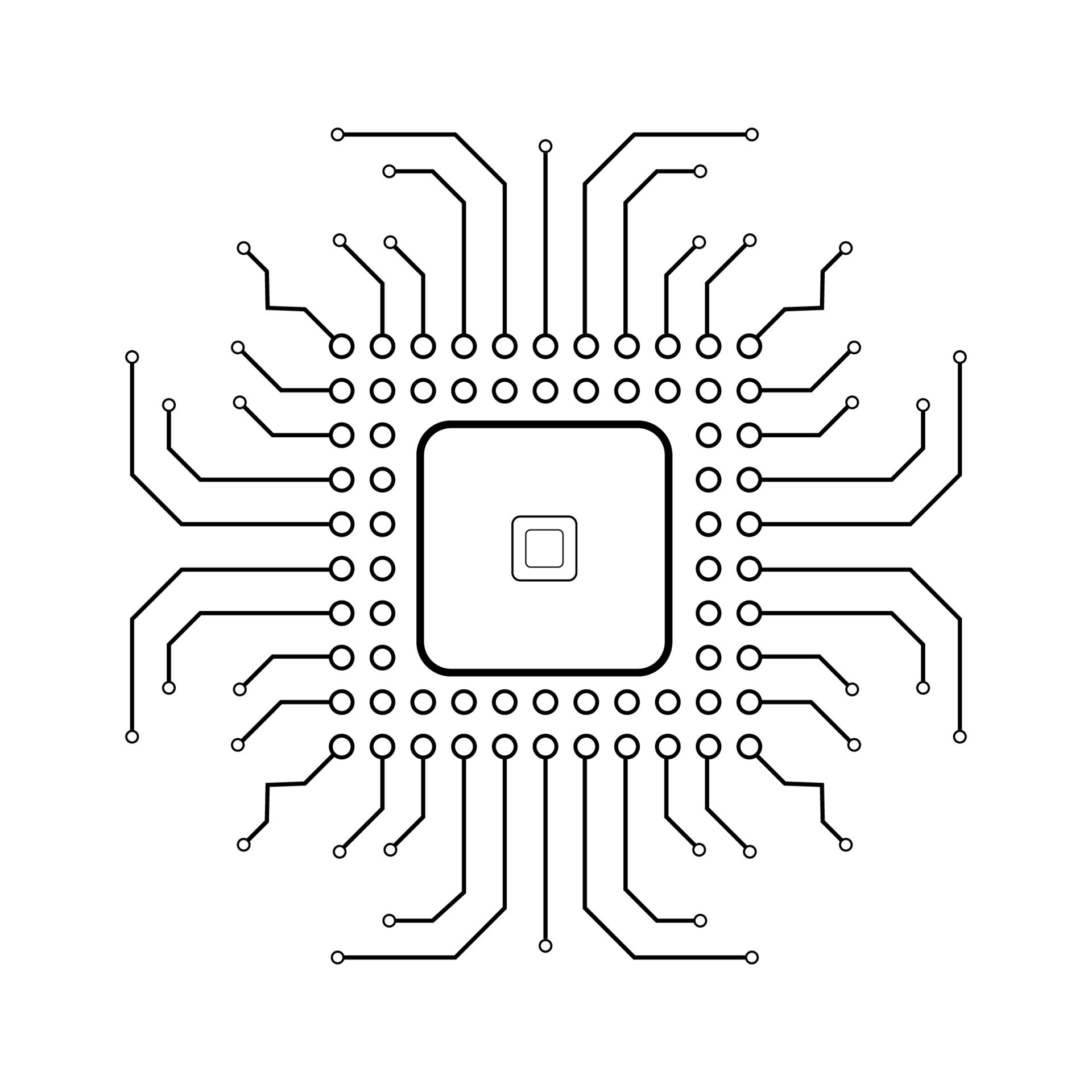 Vector illustration of Linear Microcircuit 19019508 Vector Art at Vecteezy