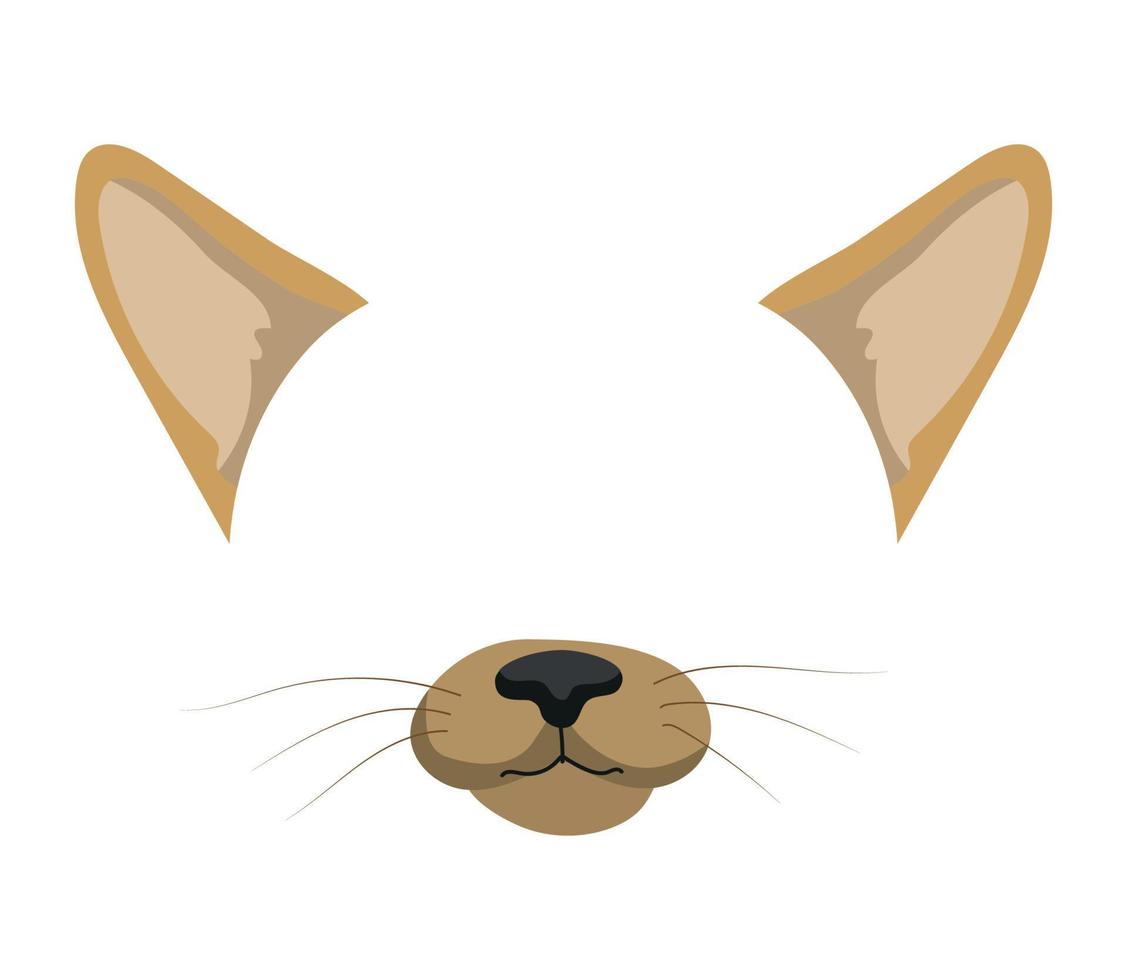 Vector illustration of Cat Mask