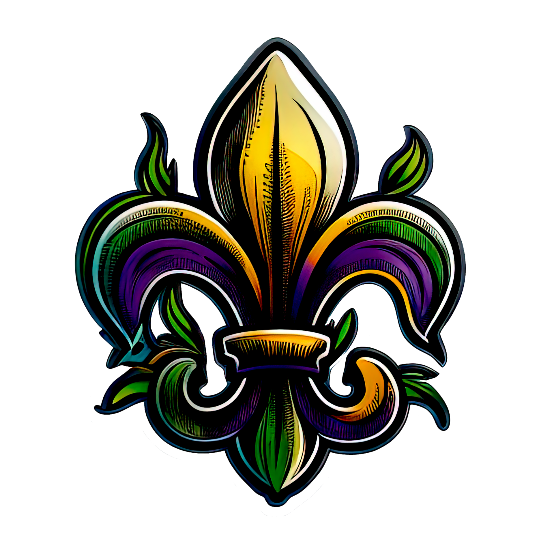 Mardi Gras Fleur De Lis · Creative Fabrica