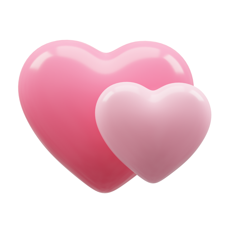 3D-Rendering Herz Liebe zum Valentinstag png