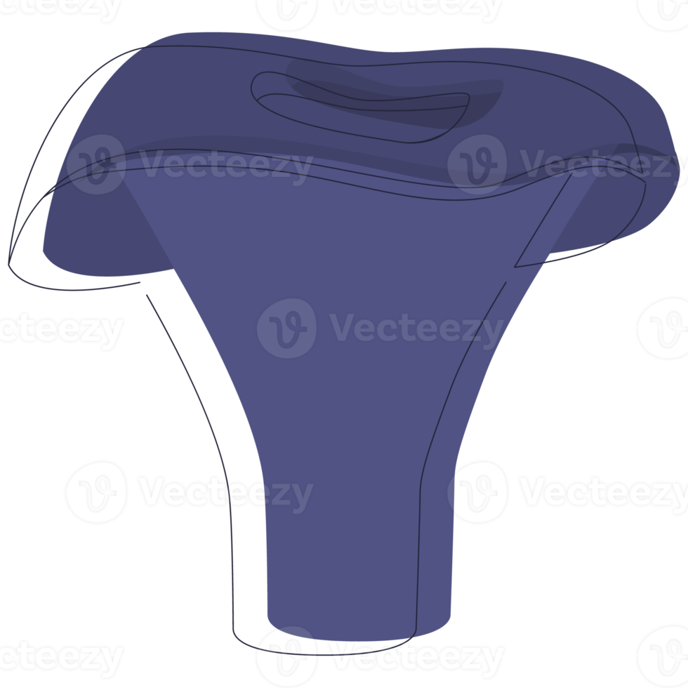 Actarius Indigo mushroom. Edible Organic mushrooms. Truffle. Forest wild mushrooms types. Colorful PNG illustration.