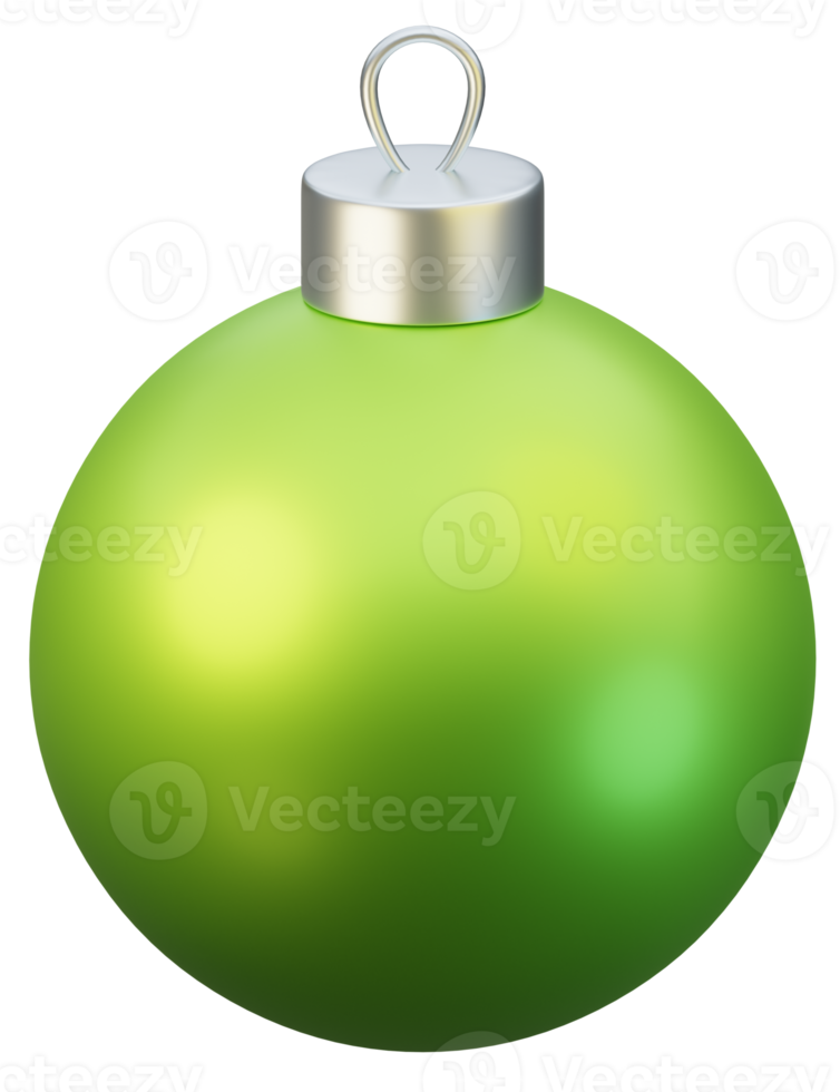 realistisch Kerstmis snuisterij bal decoratief ornament. 3d voorwerp voor feestelijk gebruik png