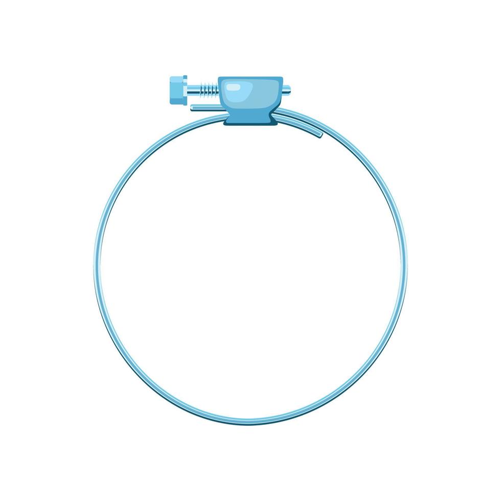 Vector illustration of Hose clamp