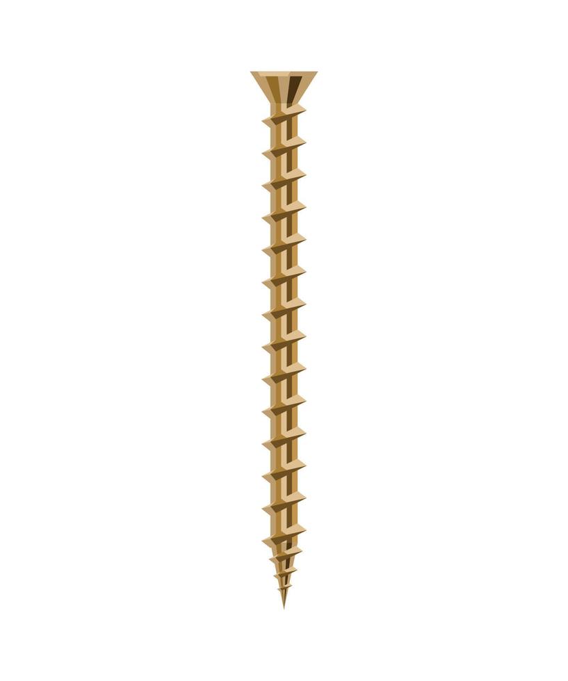 Vector illustration of Self-tapping screw