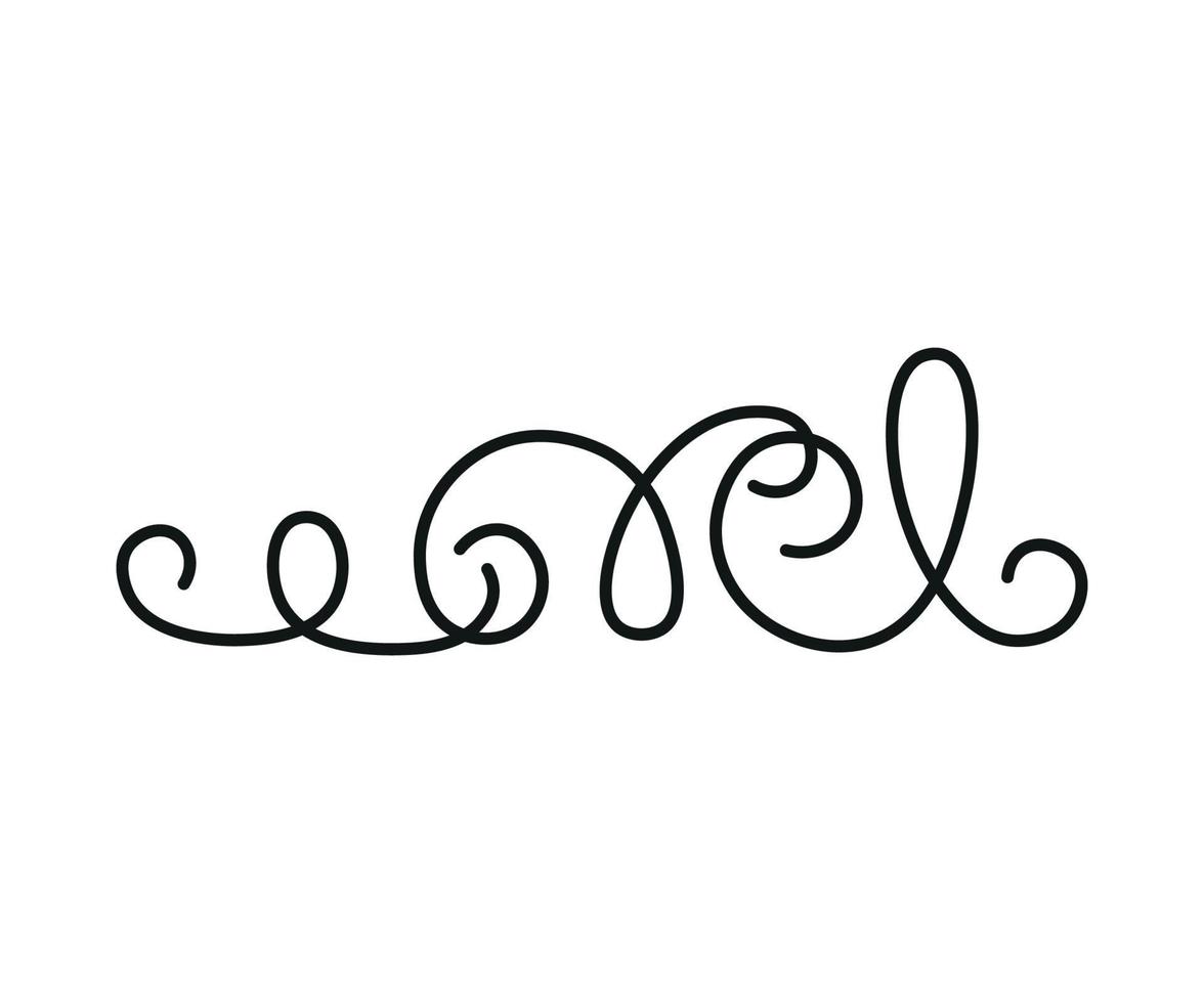 Vector illustration of Linear Squiggle