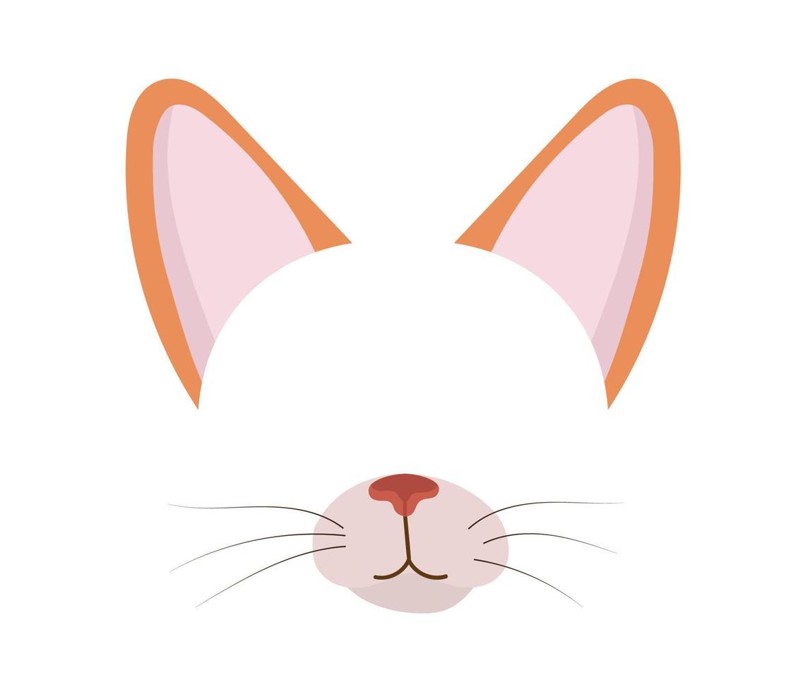 ilustración vectorial de máscara de gato vector