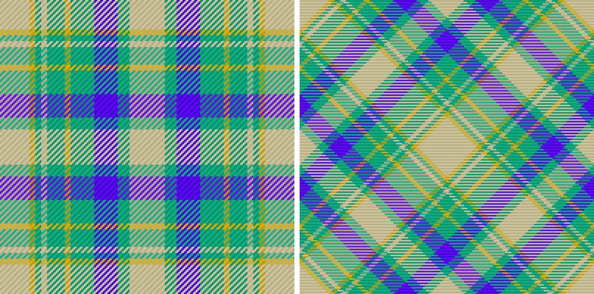 Textile texture check. Background seamless pattern. Fabric vector tartan plaid.