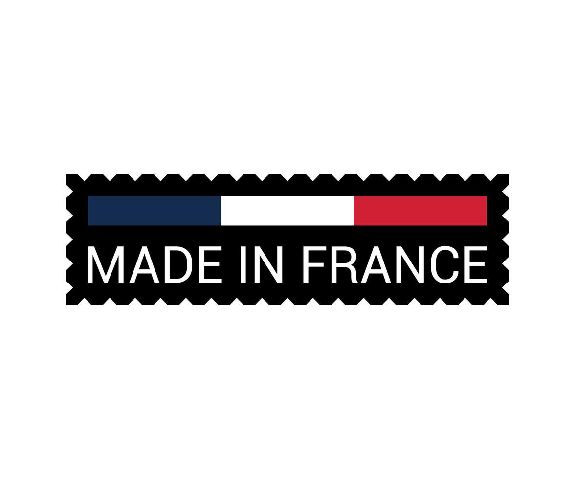 Label of Made in France vector