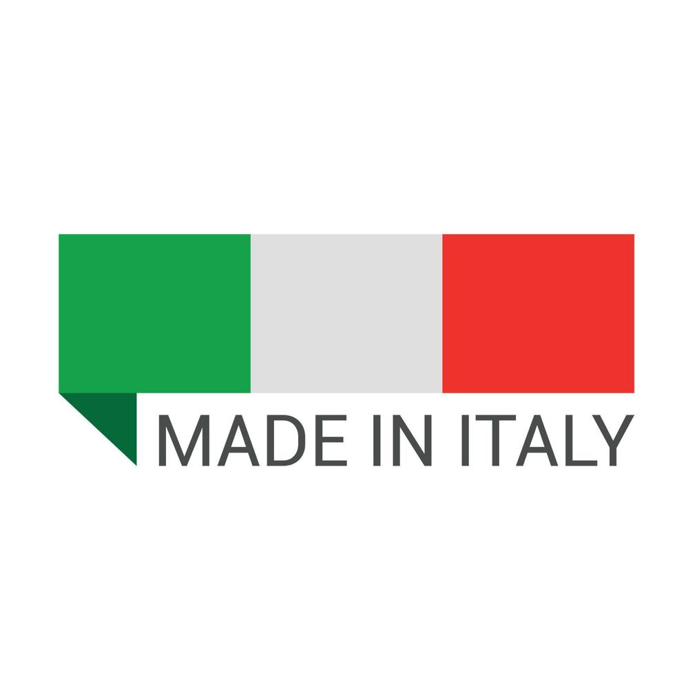 Label of Made in Italy vector