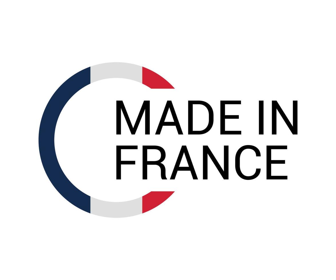 Label of Made in France vector