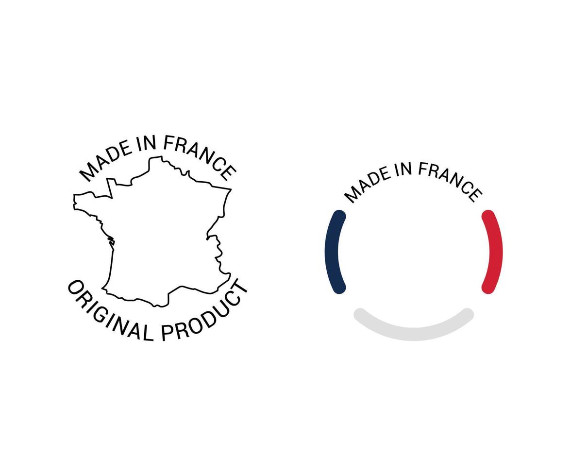 Labels of Made in France vector