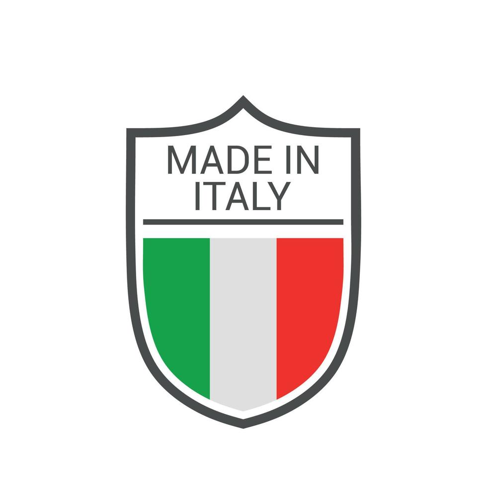 Label of Made in Italy vector