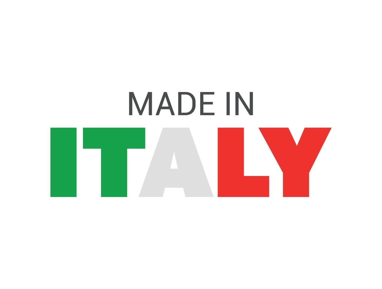 Label of Made in Italy vector