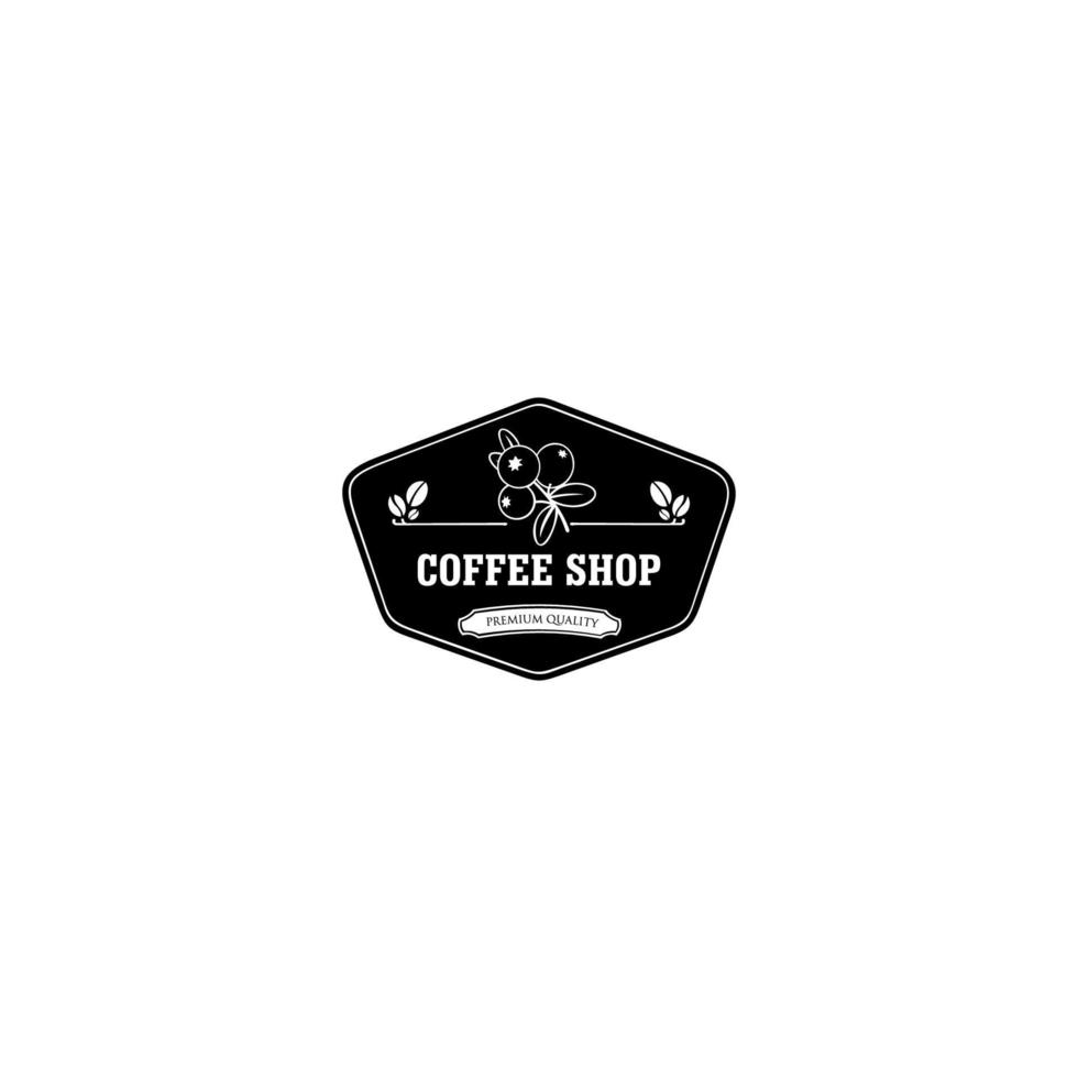 diseño de icono de vector de plantilla de logotipo de café. Café exprés. icono de café negro. vector