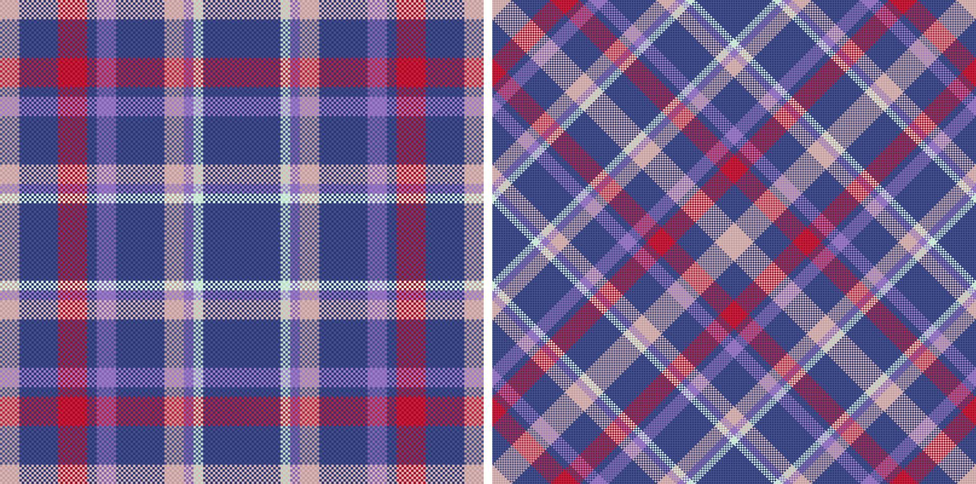 Pattern seamless background. Tartan textile fabric. Plaid texture vector check.
