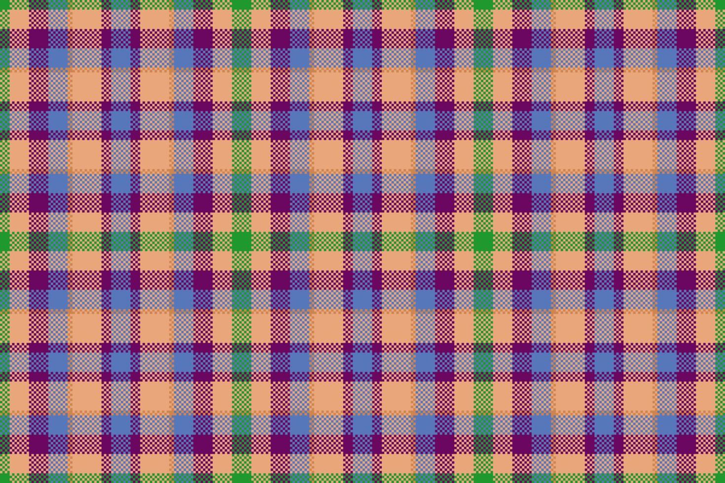 Plaid textile pattern. Fabric tartan vector. Check seamless background texture. vector
