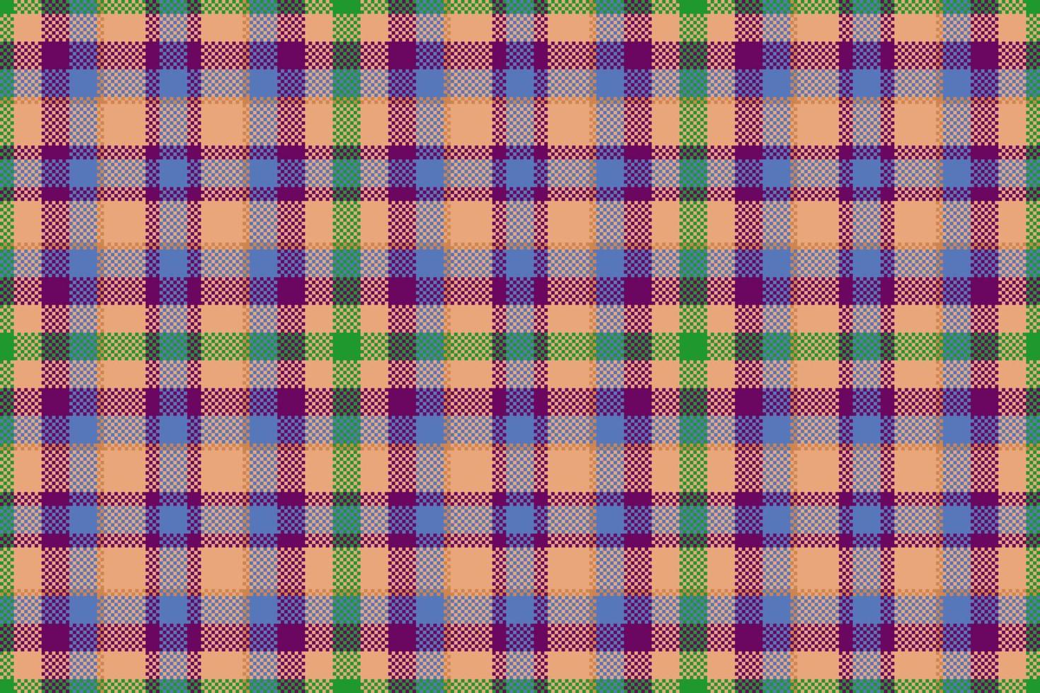 Plaid textile pattern. Fabric tartan vector. Check seamless background texture. vector