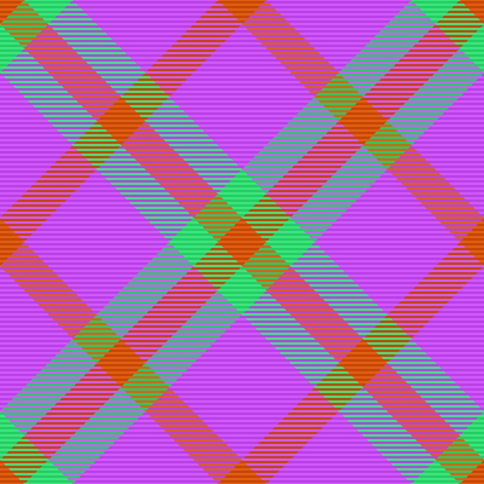 Plaid seamless texture. Pattern textile background. Check tartan vector fabric.
