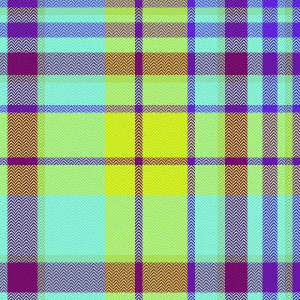 Textile texture check. Plaid pattern vector. Background seamless fabric tartan. vector