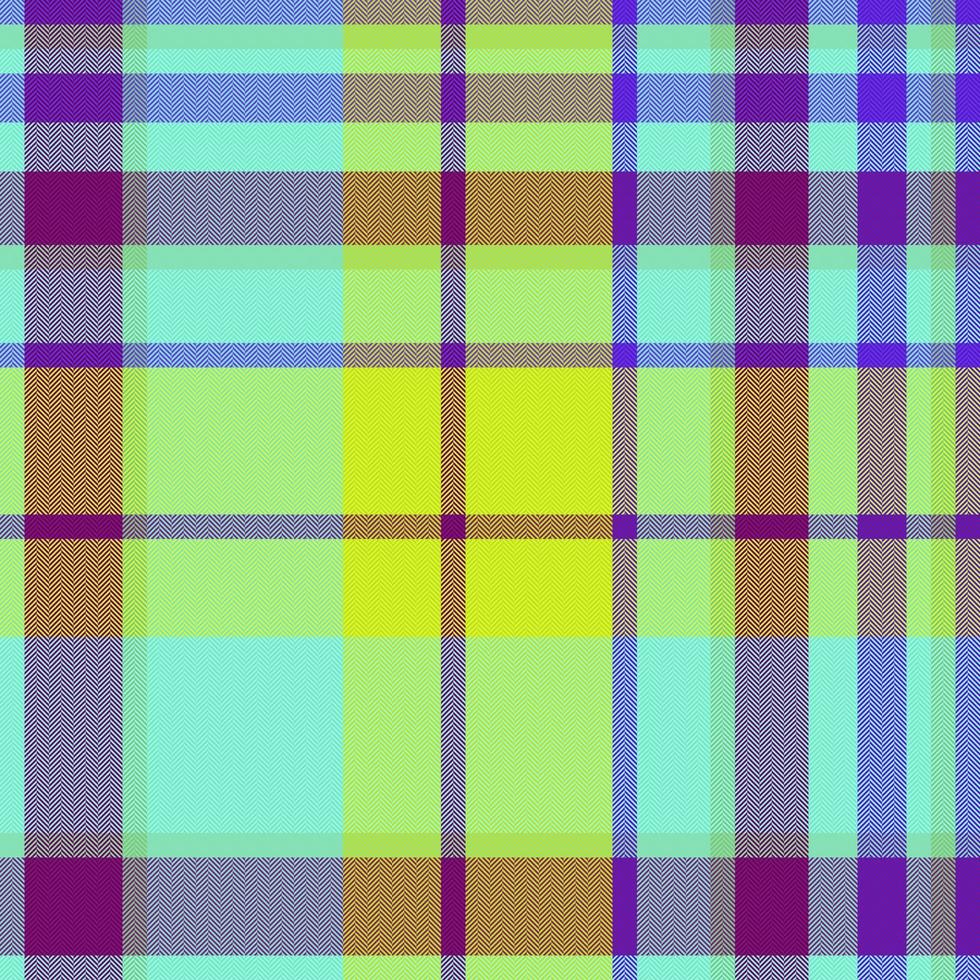 Textile texture check. Plaid pattern vector. Background seamless fabric tartan. vector