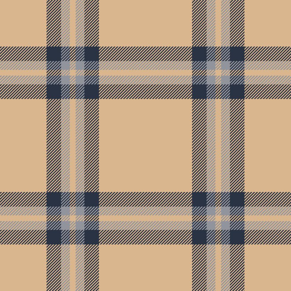 Plaid seamless pattern. Check fabric texture. Vector textile print.