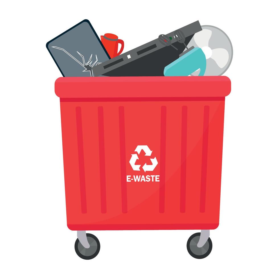 Vector illustration of Trash Bin