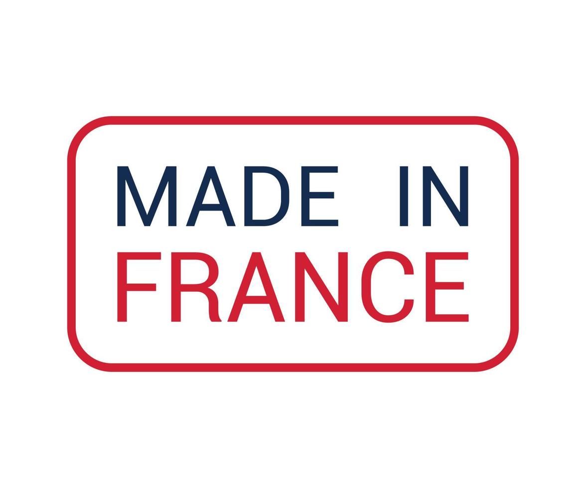 Label of Made in France vector