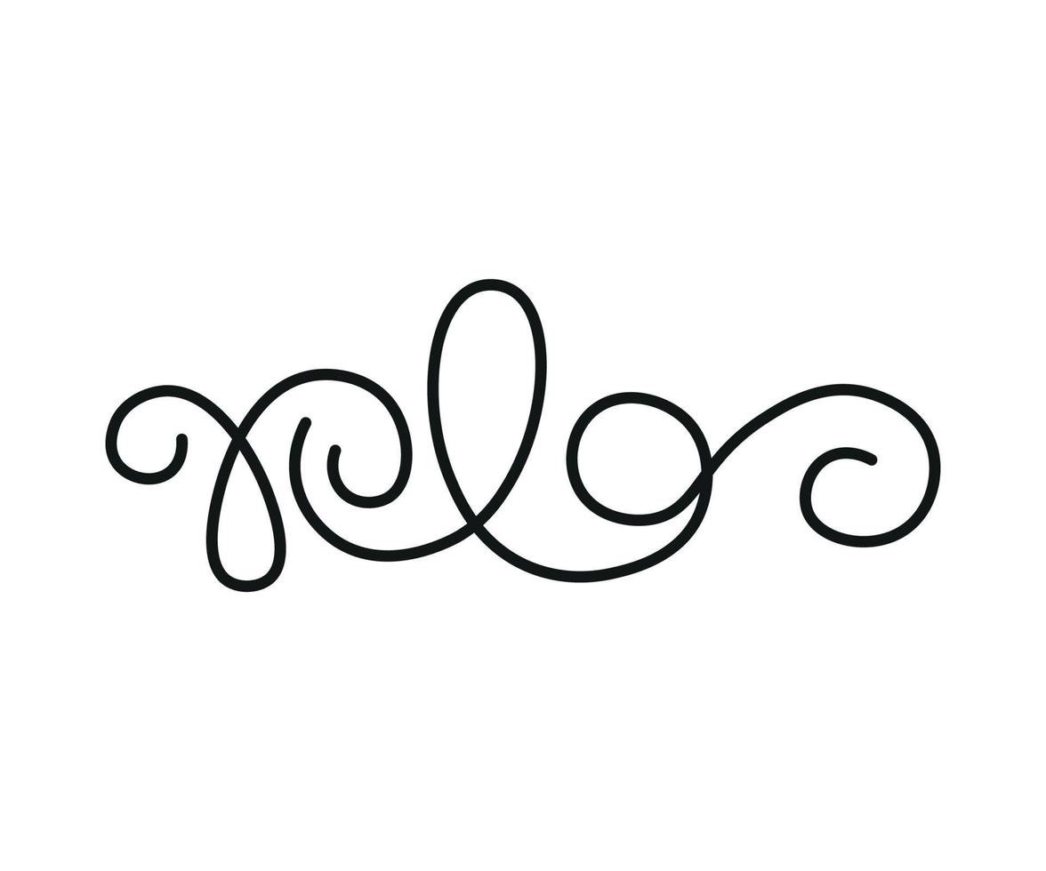 Vector illustration of Linear Squiggle