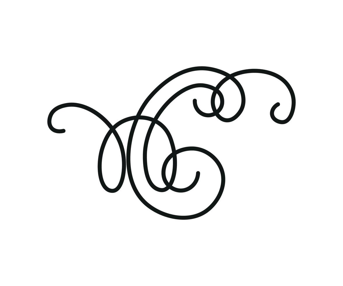 Vector illustration of Linear Squiggle