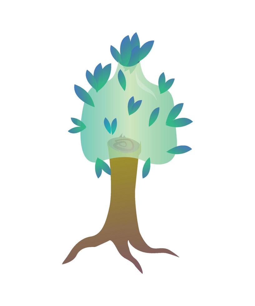 ilustración vectorial del árbol de fantasía vector