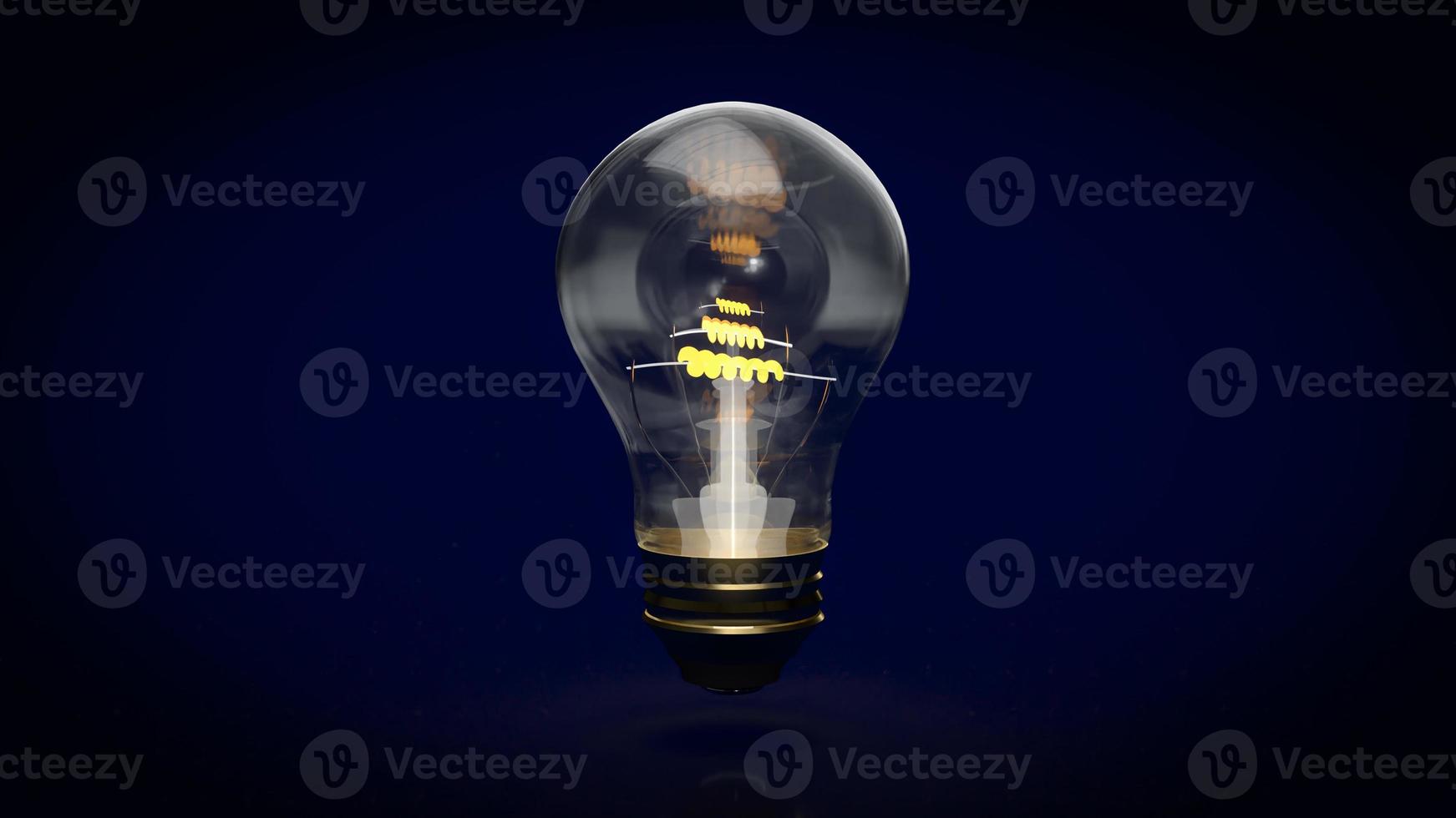 The light bulb for business or idea concept 3d rendering photo