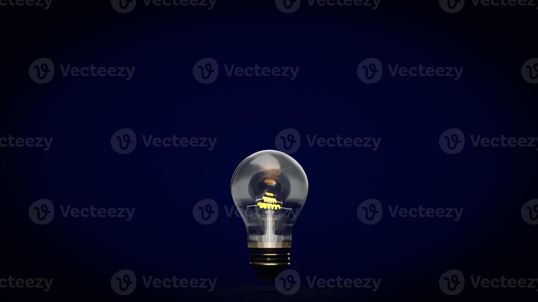 The light bulb for business or idea concept 3d rendering photo