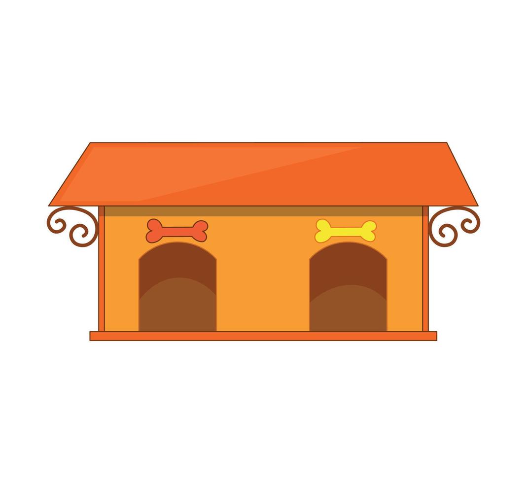 Vector illustration of animal house dog