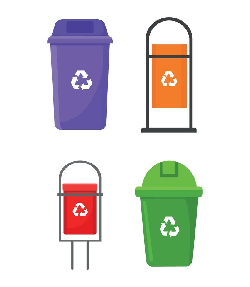 Trash Bin Collection vector