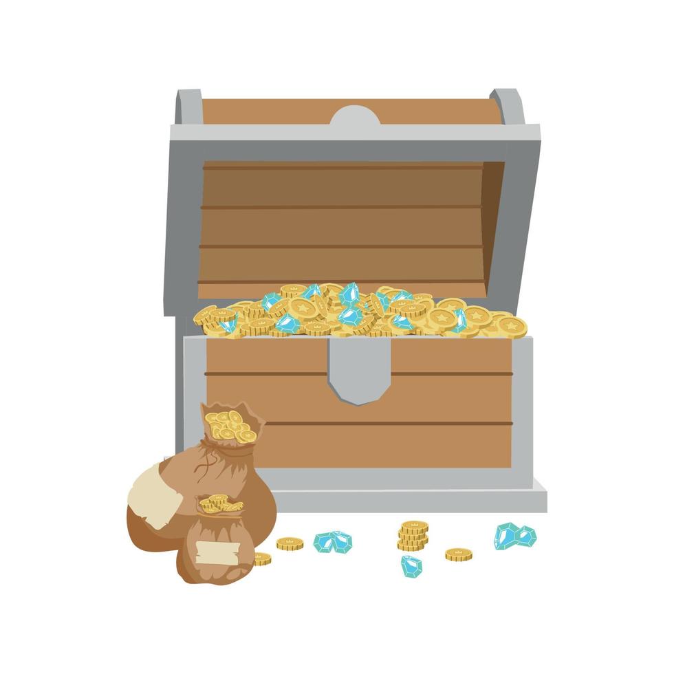 Vector illustration of Treasure Chest