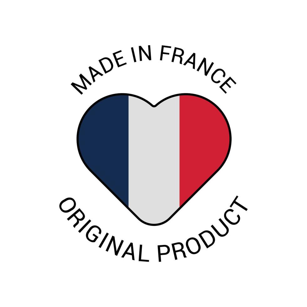 Label of Made in France vector